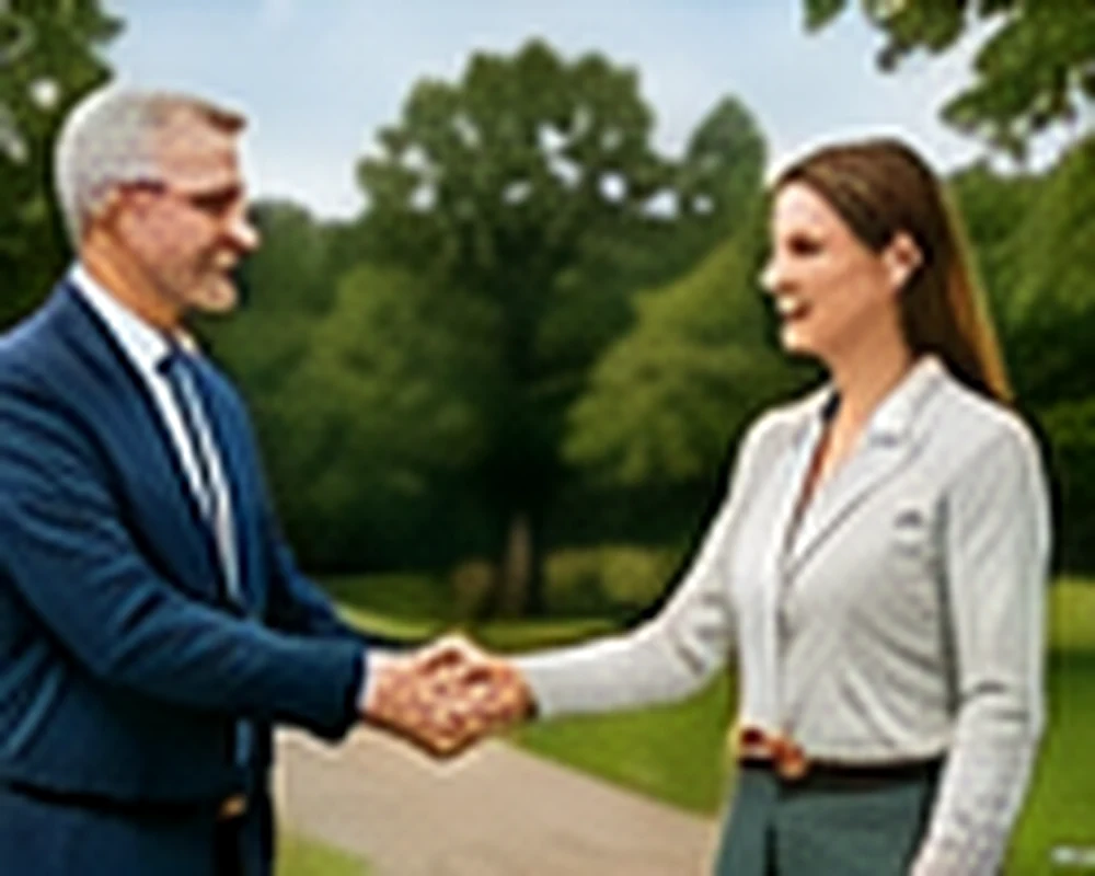 Freundliches Team bei einer persönlichen Besprechung